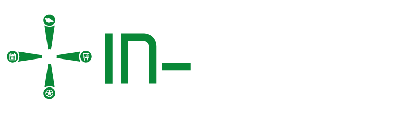 In-Bloom logo wit en groen