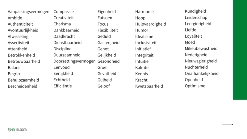 Persoonlijke waarden